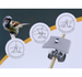PROSPERPLAST Karmnik dla ptaków dzikich zimujących papugi Birdyfeed Double