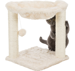 TRIXIE Drapak piętrowy legowisko kota do drapania zabawka beżowy 50x41x41cm