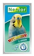 Witaminy Nestor z jodem dla ptaków papugi falistej