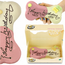 LOLO PETS Tort urodzinowy psa prezent na urodziny smakołyk przysmak 18cm