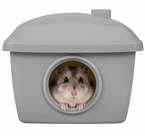 ZOLUX Domek plastikowy kryjówka legowisko chomika myszy gryzoni szary