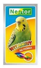 NESTOR Witaminy na piórka pierzenie dla małych ptaków papugi falistej