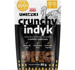 UNISZKI Crunchy INDYK szałwia pokrzywa SOFT LIGHT miękki przysmak psa 80g