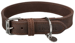 TRIXIE Rustic Obroża psa skórzana z naturalnej skóry brąz 37–44cm/2,5cm M