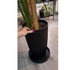 PROSPERPLAST Podstawka pod doniczkę na kółkach okrągła czarna 29,2 cm