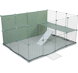 ZOLUX ścianki kratki metalowe panele do rozbudowy kojca NEOLIFE 35x35 4 szt