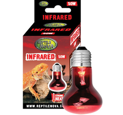 REPTILE NOVA INFRARED Żarówka grzewcza 50W poczerwień UVA do terrarium E27