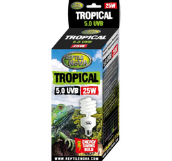 REPTILE NOVA Żarówka 25W UVB 5.0 TROPICAL tropikalne terrarium tropikalnego