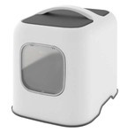 ROTHO Kuweta toaleta dla kota kryta zamknięta z filtrem biała