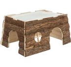 TRIXIE Duży drewniany domek legowisko królika kawii szynszyli gryzoni 39cm