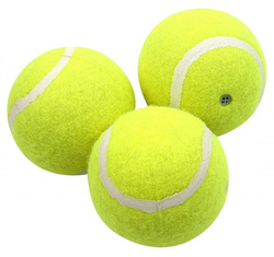 PET NOVA Piłka tenisowa zabawka dla psa 3 szt. pływająca piszcząca 6 cm