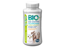 PESS zasypka BIO EKO naturalna środek zwalczający pchły kleszcze u psa kota