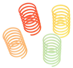 TIAKI Skaczące sprężynki zestaw 4 szt. spirale sprężyny zabawka dla kota