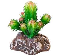 REPTILE NOVA Kaktus Roślina sztuczna ozdoba dekoracja terrarium 10 cm