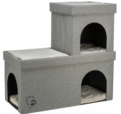 TRIXIE Piętrowa budka legowisko domek piętrowy składany pufa kota psa 76 cm