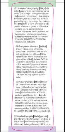 TRIXIE Szampon psa maltańczyka sierść biała jasna usuwa przebarwienia 250ml