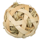 TRIXIE Piłka bambusowa z sianem zabawka królika kawii chomika gryzoni 5 cm