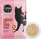 COSMA ASIA Kurczak z Wątróbką drobiową w galarecie mokra karma kota 100g
