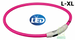 TRIXIE Obroża psa LED świecąca migająca do przycięcia USB różowa 65cm L-XL