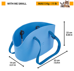 FERPLAST torba transporter psa kota do 5 kg WITH ME S jak Obag czarna