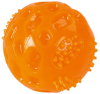 KERBL Piłka gumowa TPR piszcząca zabawka psa masuje dziąsła pływa 7,5 cm