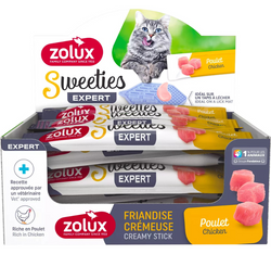 ZOLUX SWEETIES kremowy przysmak kota KURCZAK smakołyk krem sos mus sosik