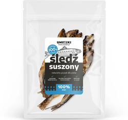 UNISZKI ŚLEDŹ suszony ryba suszona miękki naturalny przysmak psa ryby 50g