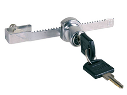 TRIXIE Zamek do terrarium drzwi przesuwnych przesuwanych szklanych 2 klucze