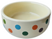 KERBL Miska ceramiczna psa kota królika na karmę wodę kremowa groszki 300ml