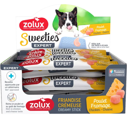 ZOLUX SWEETIES kremowy przysmak psa KURCZAK SER krem sos mus sosik pasta
