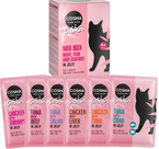 COSMA ASIA różne smaki mokra karma w galarecie przysmak kota MIX BOX 6x100g