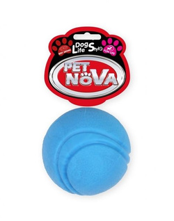 Piłka psa gumowa Pet Nova zapach wołowiny niebiesk