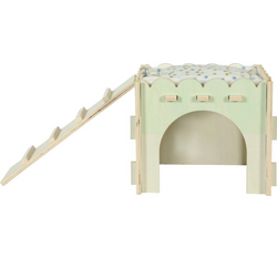 ZOLUX Cosy drewniany piętrowy domek królika świnki gryzoni +legowisko 70cm