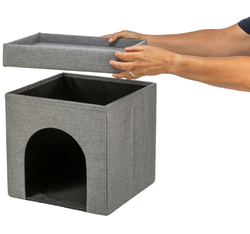 TRIXIE Piętrowa budka legowisko domek piętrowy składany pufa kota psa 76 cm