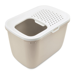 SAVIC Kuweta HOP IN duża toaleta kota wejście z góry beżowa kawowa 58,5 cm