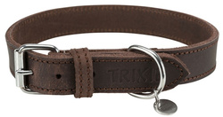 TRIXIE Rustic Obroża psa skórzana z naturalnej skóry brąz 42–48cm/2,5cm ML