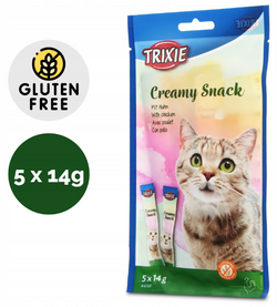 TRIXIE Creamy Snack krem sos pasta kremik przysmak kota kurczak tauryna 5