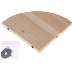 TIAKI Półka drewniana narożna przykręcana piętro chomika gryzoni ptaków 17c