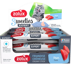 ZOLUX SWEETIES kremowy przysmak kota TUŃCZYK smakołyk krem sos mus sosik