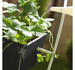PROSPERPLAST Crown Doniczka balkonowa zawieszana na balustradę czarna 58 cm