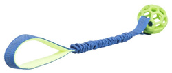 TRIXIE Bungee Rope z piłką do przeciągania szarpak zabawka dla psa 7cm