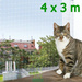 TRIXIE siatka ochronna dla kota na balkon okno osłona okna balkonu 4 x 3 m