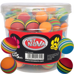 PET NOVA Piłka piankowa lekka zabawka z pianki dla kota 3,5cm zestaw 67 szt