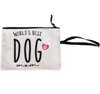 TIAKI kosmetyczka World's Best Dog Mom beżowa na kosmetyki Twoje lub psa