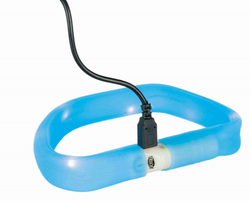TRIXIE Obroża LED Flesh Light USB dla psa świecąca migająca 50 cm M-L