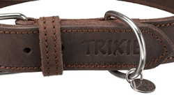 TRIXIE Rustic Obroża psa skórzana z naturalnej skóry brąz 42–48cm/2,5cm ML