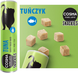  COSMA Original Snackies liofilizowany przysmak kota ryba tuba 2 smaki 30g