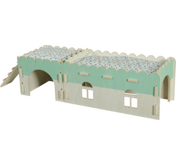 ZOLUX Cosy drewniany piętrowy domek królika świnki gryzoni +legowisko 70cm