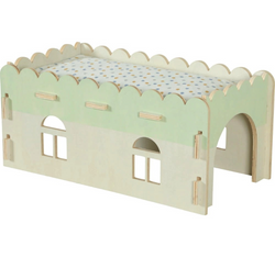 ZOLUX Cosy drewniany piętrowy domek królika świnki gryzoni +legowisko 45cm