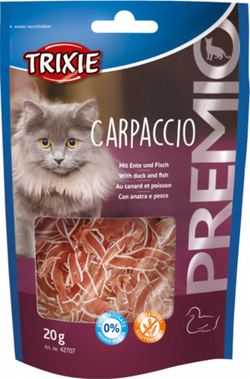 TRIXIE Carpaccio Kaczka ryba 85% mięso kaczki ryby przysmak smakołyk kota